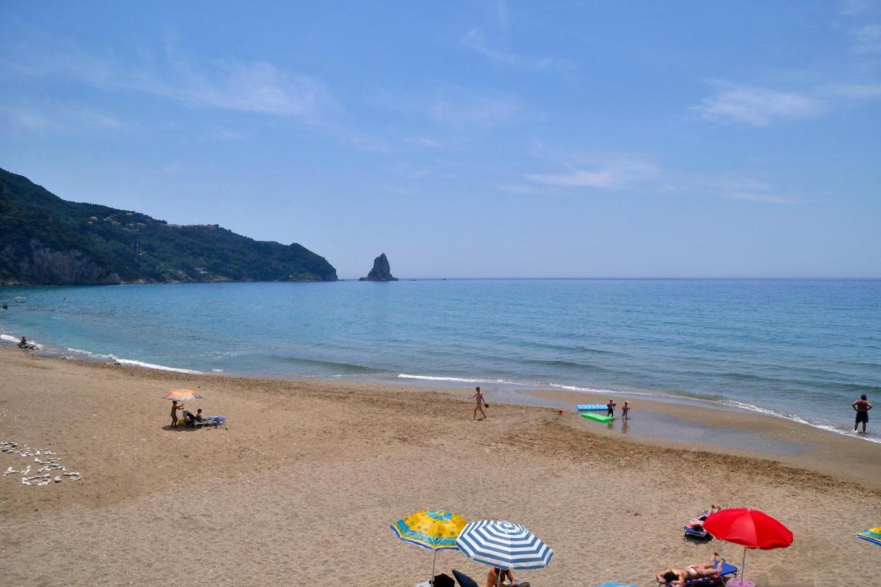 Holiday Apartments Maria With Pool And Panorama View - Agios Gordios Beach Exterior photo